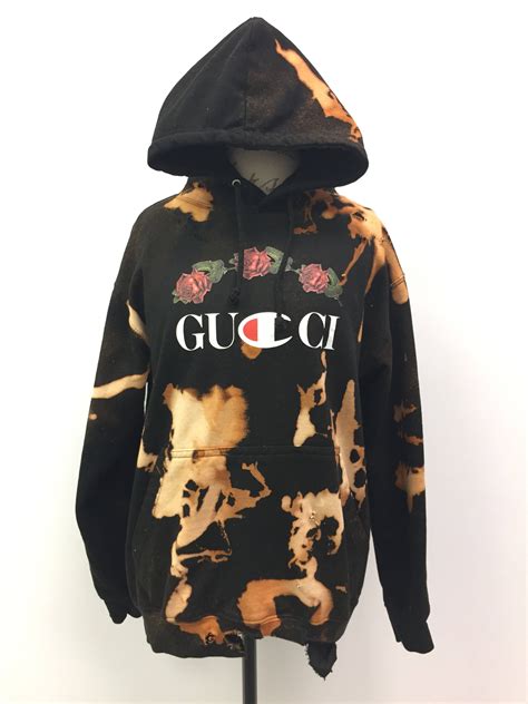 gucci champion hoodie mens|gucci x champion embroidered hoodie.